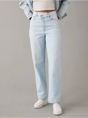 AE Strigid Highest Waist Crossover Baggy
Straight Jean - Indigo Waters